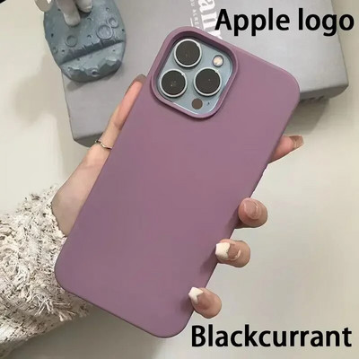 Oriģinālais oficiālā logotipa silikona korpuss iPhone 13 12 14 Pro Max korpusiem Apple iPhone 13 mini 12 11 14Pro korpusam pilns vāciņš
