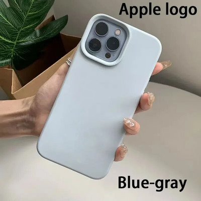 Oriģinālais oficiālā logotipa silikona korpuss iPhone 13 12 14 Pro Max korpusiem Apple iPhone 13 mini 12 11 14Pro korpusam pilns vāciņš