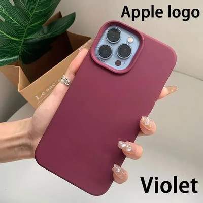 Oriģinālais oficiālā logotipa silikona korpuss iPhone 13 12 14 Pro Max korpusiem Apple iPhone 13 mini 12 11 14Pro korpusam pilns vāciņš