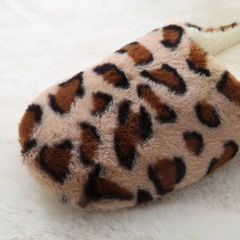 Leopard Soft Bottom Παντόφλες Σπίτι Ζεστά Παπούτσια Γυναικεία Παντόφλες Εσωτερικού δαπέδου Αντιολισθητικά Παπούτσια για Υπνοδωμάτιο Σπίτι Γυναικείες παντόφλες