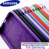Θήκη υγρής σιλικόνης για Samsung Galaxy S23 S22 S21 Ultra S20 FE S10 Plus A13 A33 A53 A73 A52 A52S Μαλακό πλήρες κάλυμμα αντικραδασμικό