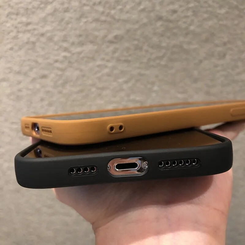 Матов силиконов калъф за телефон за iPhone 15 14 13 12 11 Pro Max Mini XR XS X 8 7 14 15 Plus SE 2020 Портектор за обектив на камера Мека корица