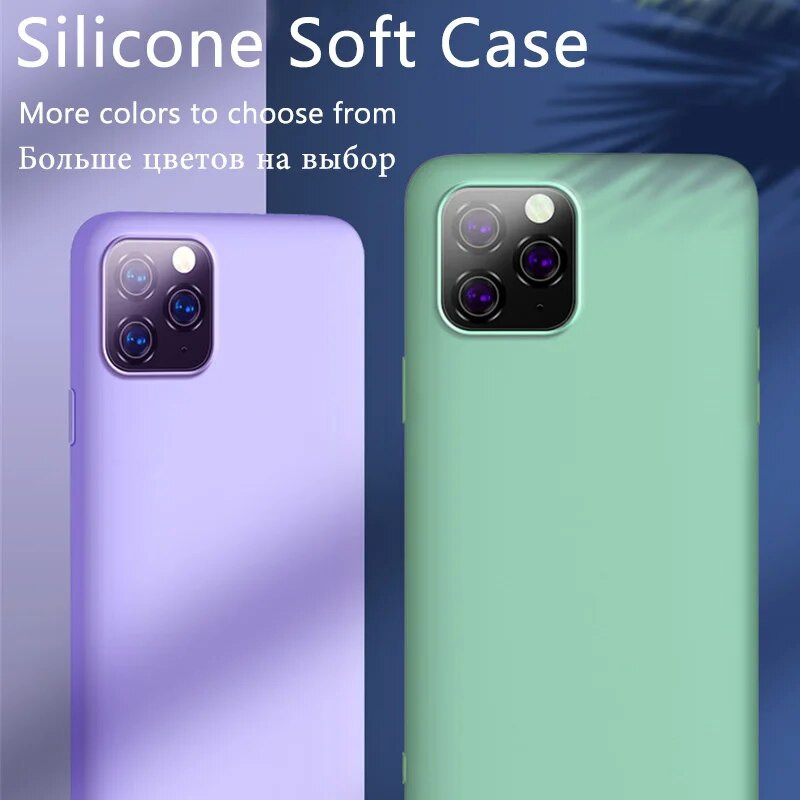 Γνήσια θήκη πολυτελείας υγρής σιλικόνης για Apple iPhone 11 12 13 14 Pro Max mini 7 8 6 Plus XR X XS MAX 5 SE Κάλυμμα θήκης αντικραδασμικής