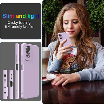 Πολυτελές πρωτότυπο μαλακό κάλυμμα υγρής σιλικόνης για XiaoMi RedMi Note 11 11s Pro 4G 10 10A 10C redmi note 12 Global Square Phone Case