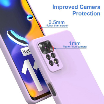 Πολυτελές πρωτότυπο μαλακό κάλυμμα υγρής σιλικόνης για XiaoMi RedMi Note 11 11s Pro 4G 10 10A 10C redmi note 12 Global Square Phone Case
