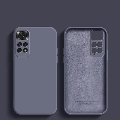 Πολυτελές πρωτότυπο μαλακό κάλυμμα υγρής σιλικόνης για XiaoMi RedMi Note 11 11s Pro 4G 10 10A 10C redmi note 12 Global Square Phone Case