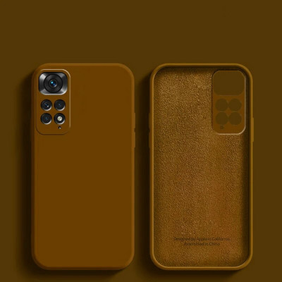 Πολυτελές πρωτότυπο μαλακό κάλυμμα υγρής σιλικόνης για XiaoMi RedMi Note 11 11s Pro 4G 10 10A 10C redmi note 12 Global Square Phone Case