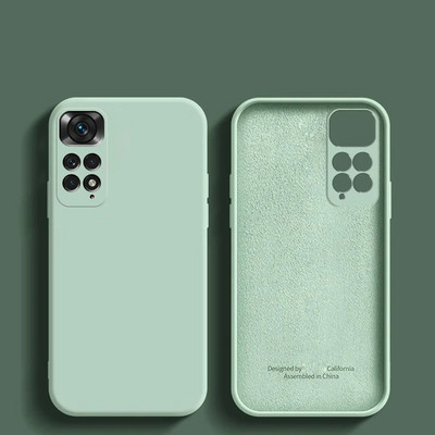 Πολυτελές πρωτότυπο μαλακό κάλυμμα υγρής σιλικόνης για XiaoMi RedMi Note 11 11s Pro 4G 10 10A 10C redmi note 12 Global Square Phone Case