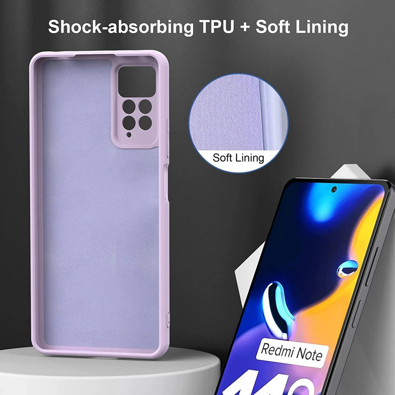 Πολυτελές πρωτότυπο μαλακό κάλυμμα υγρής σιλικόνης για XiaoMi RedMi Note 11 11s Pro 4G 10 10A 10C redmi note 12 Global Square Phone Case