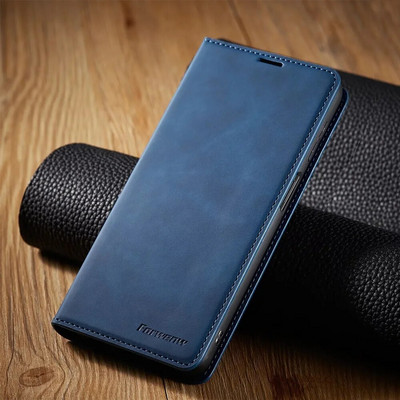 Maka ādas maciņš Samsung Galaxy S23 S22 S21 S20 FE Ultra Plus S10 S9 S8 Plus S7 Edge A72 A52s A53 A12 A71 A51 Flip Cover