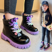 Zimske plišane dječje cipele Čizme za djevojčice Modne dječje gležnjače iz crtića za djevojčice Ležerne tenisice Neklizajuće dječje kratke čizme za snijeg