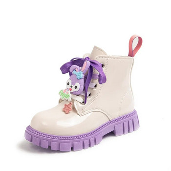 Зимни плюшени детски обувки Ботуши за момичета Модни анимационни детски ботуши за момиче Ежедневни маратонки Неплъзгащи се детски къси ботуши за сняг