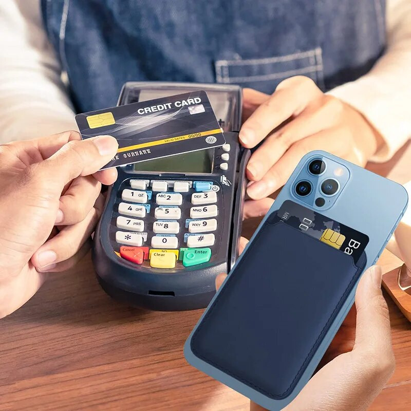 Luksuss Magsafe Magnētiskā ādas maka maciņam iPhone 13 12 11 14 Pro Max 15Pro S23 karšu turētājam Tālruņa somas vāciņa piederumi