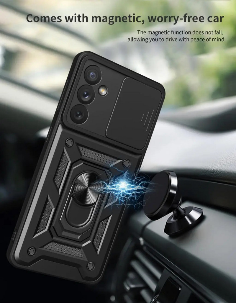 Lükandkaamera objektiivi ümbris Samsung Galaxy S22 S23 A53 A54 A33 Ultra S21 S20 A04 A04E A14 A34 A13 A23 Note 20 kaitserauaga soomuskate