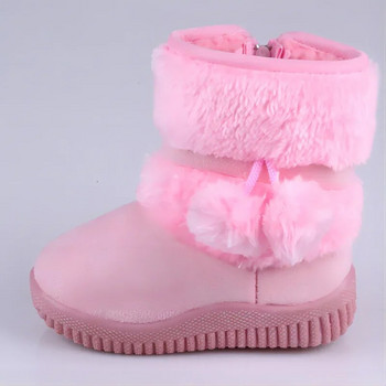 Κοριτσίστικες μπότες χιονιού 2019 Χειμώνας Άνετα, χοντρές, ζεστές παιδικές μπότες με χοντρές μπότες για παιδιά, φθινόπωρο, χαριτωμένες μπότες για αγόρια, παπούτσια Princess