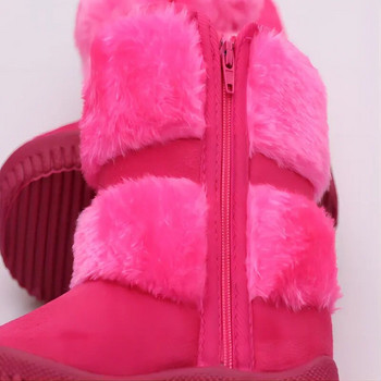 Κοριτσίστικες μπότες χιονιού 2019 Χειμώνας Άνετα, χοντρές, ζεστές παιδικές μπότες με χοντρές μπότες για παιδιά, φθινόπωρο, χαριτωμένες μπότες για αγόρια, παπούτσια Princess