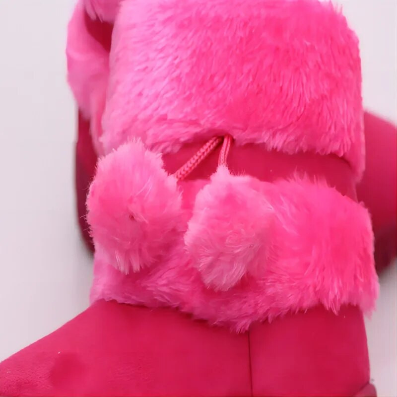 Sniega zābaki meitenēm 2019. gada ziemas ērti, biezi, silti bērnu zābaki Lobing Ball biezi bērnu zābaki rudens jauki zēnu zābaki Princešu apavi