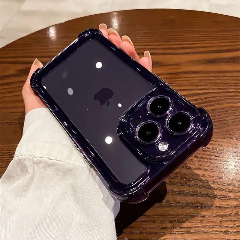 Πολυτελής διαφανής θήκη τηλεφώνου σιλικόνης για iPhone 15 14 13 12 11 Pro Max XR X XS 7 8 14 15 Plus SE 2020 Μαλακό κάλυμμα