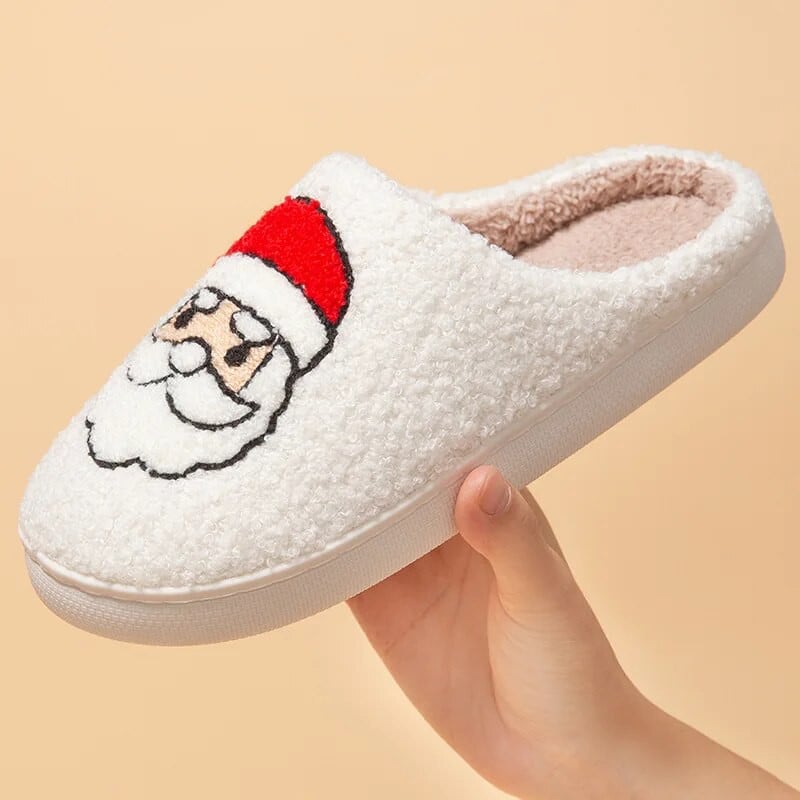 Γυναικείες χριστουγεννιάτικες παντόφλες Νέες φθινοπωρινές, χειμερινές, οικιακές μαλακές σόλα, αντιολισθητικές βαμβακερά παπούτσια Άγιος Βασίλης Χαριτωμένα παντόφλες κινουμένων σχεδίων