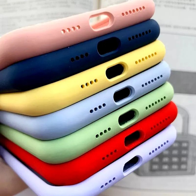 Luxus eredeti szilikon tok Apple iPhone 11 12 13 14 15 Pro Max hivatalos logós tokok iPhone 12 13 Mini 14 15 Pro készülékhez