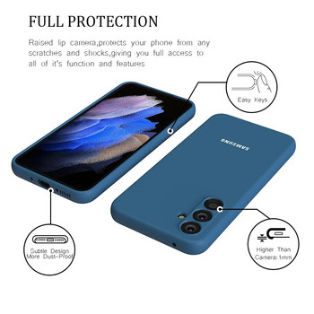 Калъф за Samsung A54 A34 Копринен силиконов мек на допир заден капак за Galaxy A 34 A 54 Удароустойчив защитно покритие
