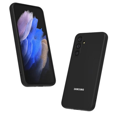 Korpuss priekš Samsung A54 A34 zīdaina silikona mīksta pieskāriena aizmugures vāciņš priekš Galaxy A 34 A 54 triecienizturīgs aizsargkoķis