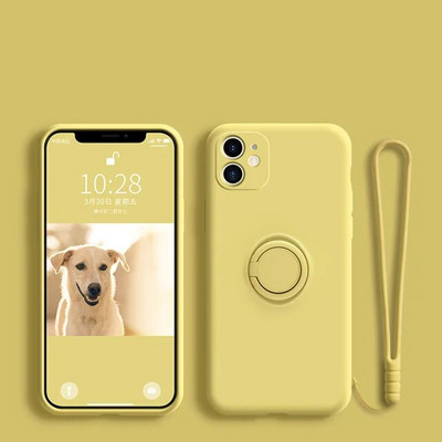 Šķidrā silikona pirkstu gredzena magnētiskā turētāja kronšteins iPhone 14 13 12 11 Pro Mini XR X XS Max 7 8 Plus Se 2020 tālruņa futrālim