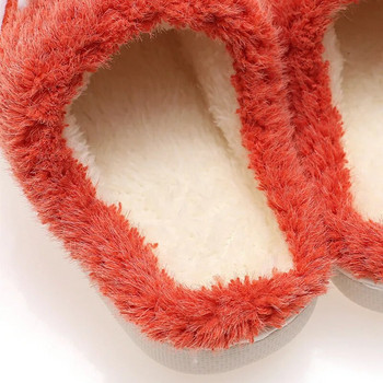 Зимни детски топли памучни чехли Момчета Вътрешни сладки джапанки Момичета Заек Кадифе Неплъзгащи се обувки Детски дървени обувки за под