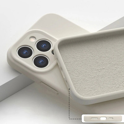 Husă originală de înaltă calitate, pătrată lichidă din silicon moale, pentru iPhone 15 14 11 12 13 Pro Max Plus Husă colorată de modă