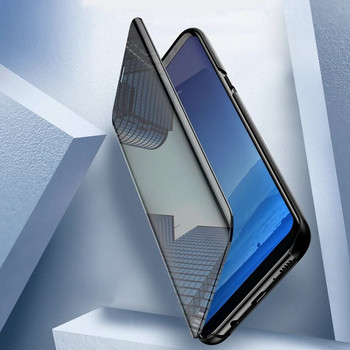 Πολυτελής θήκη Smart Mirror Flip για Xiaomi Redmi Note 11 10 9 9s Poco X3 NFC 8 8T 10s 11T Pro Max 9A 9C Mi 9T Lite 5G Cover Coque
