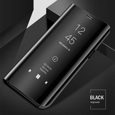 Luksusa Smart Mirror Flip Case priekš Xiaomi Redmi Note 11 10 9 9s Poco X3 NFC 8 8T 10s 11T Pro Max 9A 9C Mi 9T Lite 5G Coque