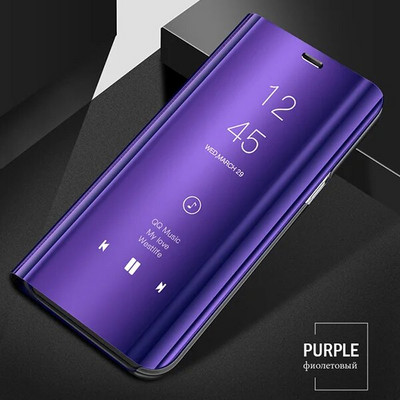 Luksusa Smart Mirror Flip Case priekš Xiaomi Redmi Note 11 10 9 9s Poco X3 NFC 8 8T 10s 11T Pro Max 9A 9C Mi 9T Lite 5G Coque