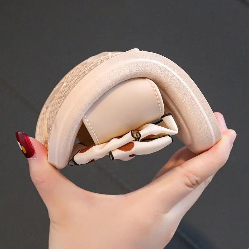 Jaunas bērnu čības vasaras meiteņu sandales Zīdaiņu bantītes mezgls Neslīdošs ārējais apģērbs mīkstas zoles meiteņu pludmales apavi Bērnu apavi