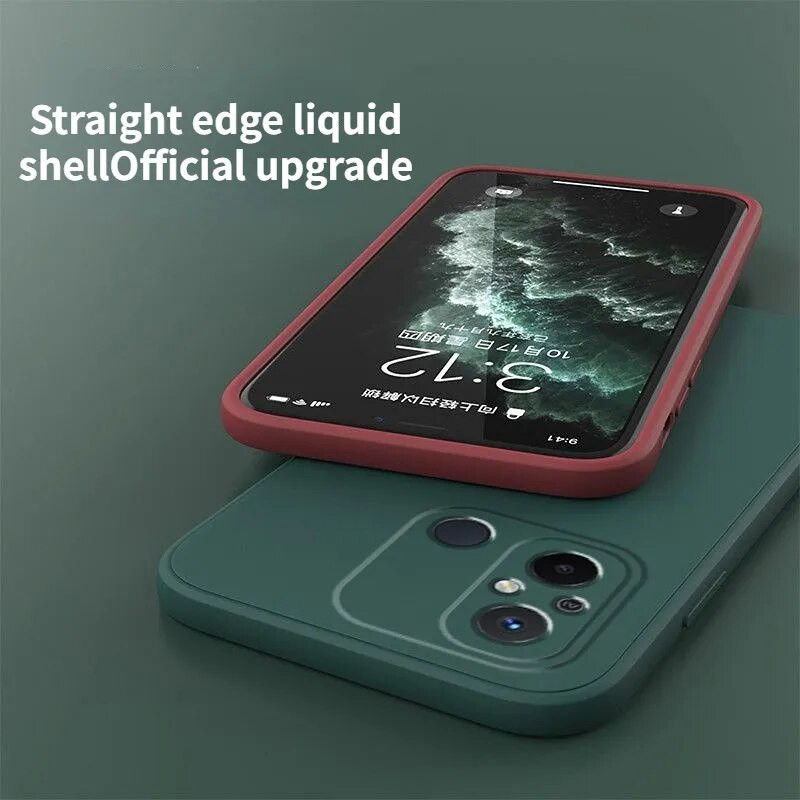 Piemērots Redmi 12C mobilā telefona maciņam jauns priekš Xiaomi redmi12C Anti-fall for 22120RN86C silikona vienkrāsains