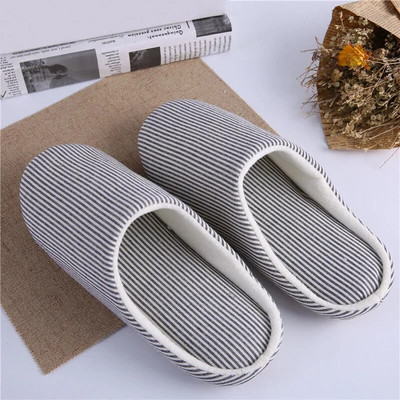 2023. gada svītrainām ziema Mājas plīša čības Sieviešu Rudens Mīkstas Siltas Kokvilnas Kurpes Neslīdošas Vīriešu Slaidi Māja Iekštelpu Plakanie Kurpes Guļamistaba