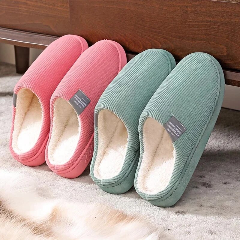 Jaunas īpašas iekštelpu čības sievietēm vīriešiem ziema bieza zole māja silti pāri mājas neslīd liela izmēra vīriešu kokvilnas čības ziemai