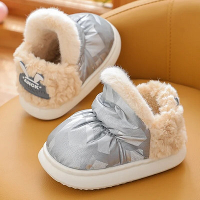 Jauni modes ietīšanas papēži bērniem ūdensnecaurlaidīgi plīša čības bērniem mīksta zole neslīdoša ziemas silta mazuļa meitene zēni mājas kokvilnas apavi