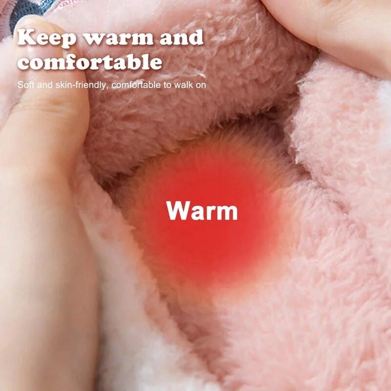 Ziemas plīša čības Sievietēm Pārim Apavi Jauki multfilmas Lāču Čības Vīriešiem Dzīvokļi Silti Slaidi Iekštelpu Guļamistabas Grīdas Čības