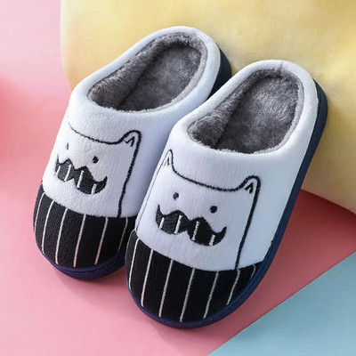 Bowknot kaķis bērniem kokvilnas čības rudens ziema mājas iekštelpās silti bērnu apavi Komforts, neslīdošs, pūkains čības rozā meiteņu apavi