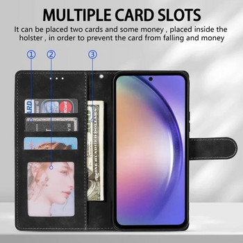 Πορτοφόλι με υποστήριξη υποδοχής κάρτας Μαγνητική αναδιπλούμενη δερμάτινη θήκη για Samsung Galaxy S23 FE S23 Ultra S22 Plus S21 S20 FE S10 S9 S8