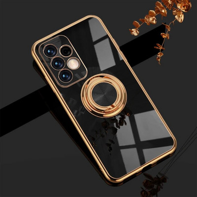 KEYSION Plating Case Samsung A72 A52 A73 A53 A33 A54 A34 A14 Rõngas telefoni kaas Galaxy S22 S23 Ultra S21 FE S20+ Note 20 jaoks