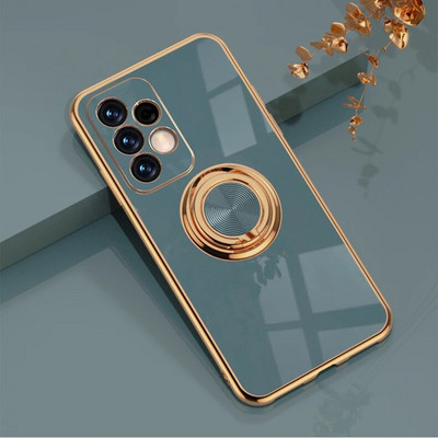 KEYSION Plating Case Samsung A72 A52 A73 A53 A33 A54 A34 A14 Rõngas telefoni kaas Galaxy S22 S23 Ultra S21 FE S20+ Note 20 jaoks