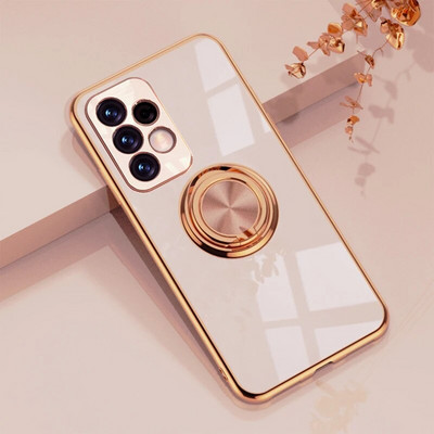 KEYSION Plating Case Samsung A72 A52 A73 A53 A33 A54 A34 A14 Rõngas telefoni kaas Galaxy S22 S23 Ultra S21 FE S20+ Note 20 jaoks