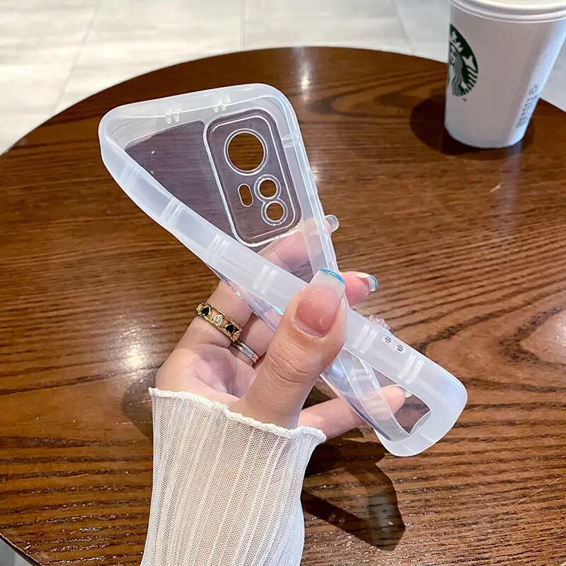 Légzsák ütésálló átlátszó tok Xiaomi Mi 11T 12T 13 11 Lite 5G Poco F5 F3 X3 X5 Redmi Note 12 10 Pro 11S 10S 12S burkolathoz