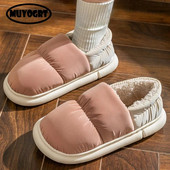 Naiste talvised soojad pehmed puuvillased sussid, paksu põhjaga libisemiskindlad veekindlad kodusussid naistele siseruumides ja vabaajajalatsid