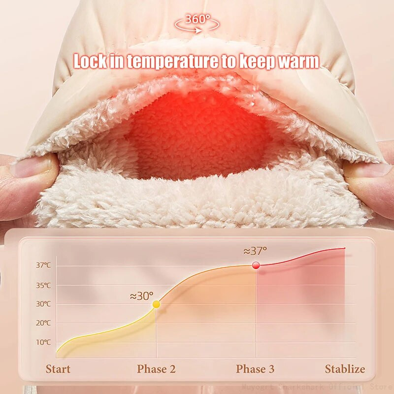 Naiste talvised soojad pehmed puuvillased sussid, paksu põhjaga libisemiskindlad veekindlad kodusussid naistele siseruumides ja vabaajajalatsid