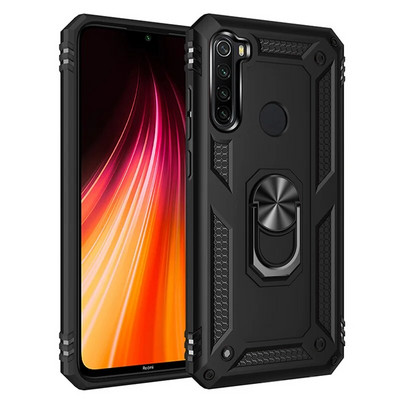 Xiaomi Redmi Note 8T 7 8 Pro Case Luxury Armor triecienizturīgajam tālruņa korpusam Redmi 7 8 7A 8A automašīnas magnētiskā gredzena turētāja aizmugurējam vāciņam