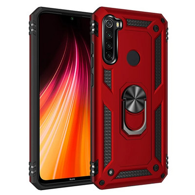 Xiaomi Redmi Note 8T 7 8 Pro Case Luxury Armor triecienizturīgajam tālruņa korpusam Redmi 7 8 7A 8A automašīnas magnētiskā gredzena turētāja aizmugurējam vāciņam