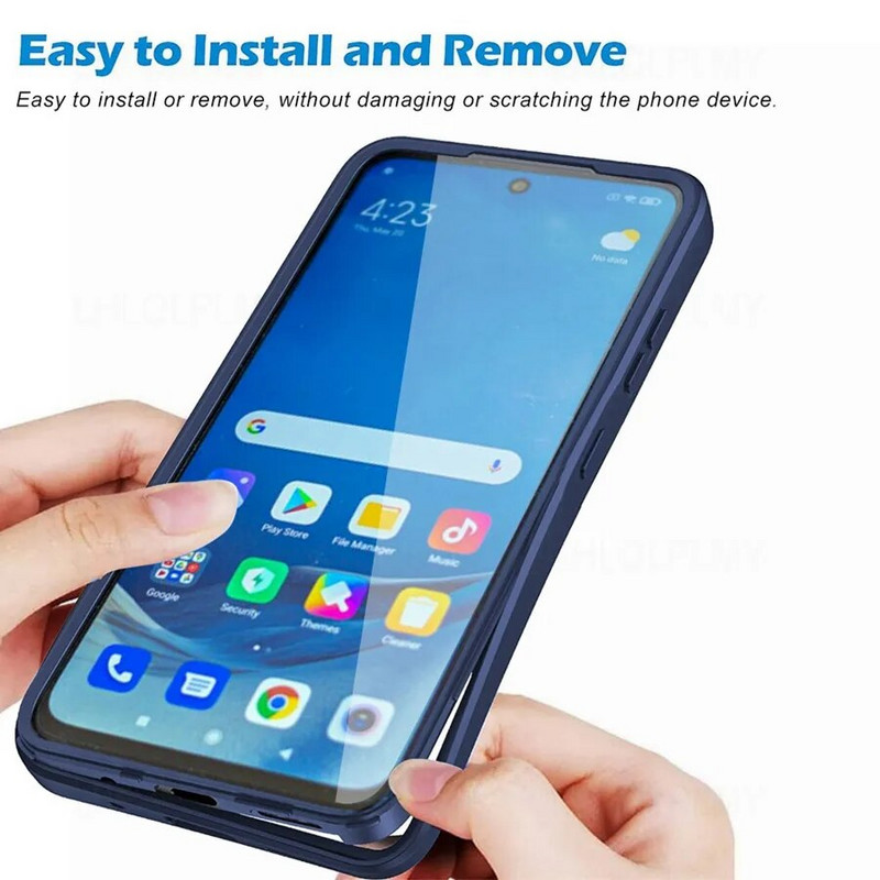 Esi- ja tagakaitse põrutuskindel ümbris Xiaomi Redmi Note 12 Pro 5G 12C A1 A2 Plus 12S 360 kraadi kate jaoks