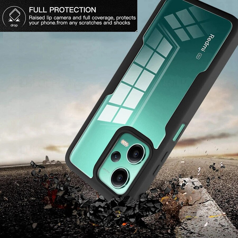 Esi- ja tagakaitse põrutuskindel ümbris Xiaomi Redmi Note 12 Pro 5G 12C A1 A2 Plus 12S 360 kraadi kate jaoks